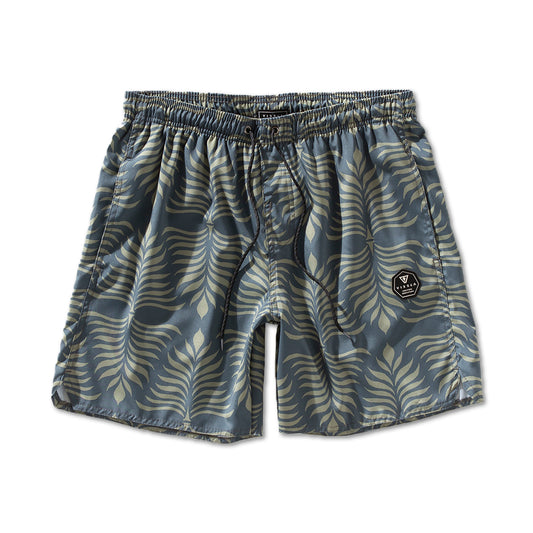 Shorts Elástico Vissla 17,5'' Island Impressions Azul Escuro
