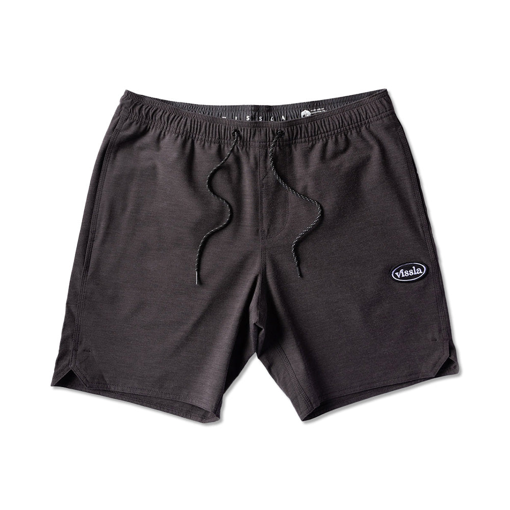 Shorts Vissla 17,5" Solid Sets Preto