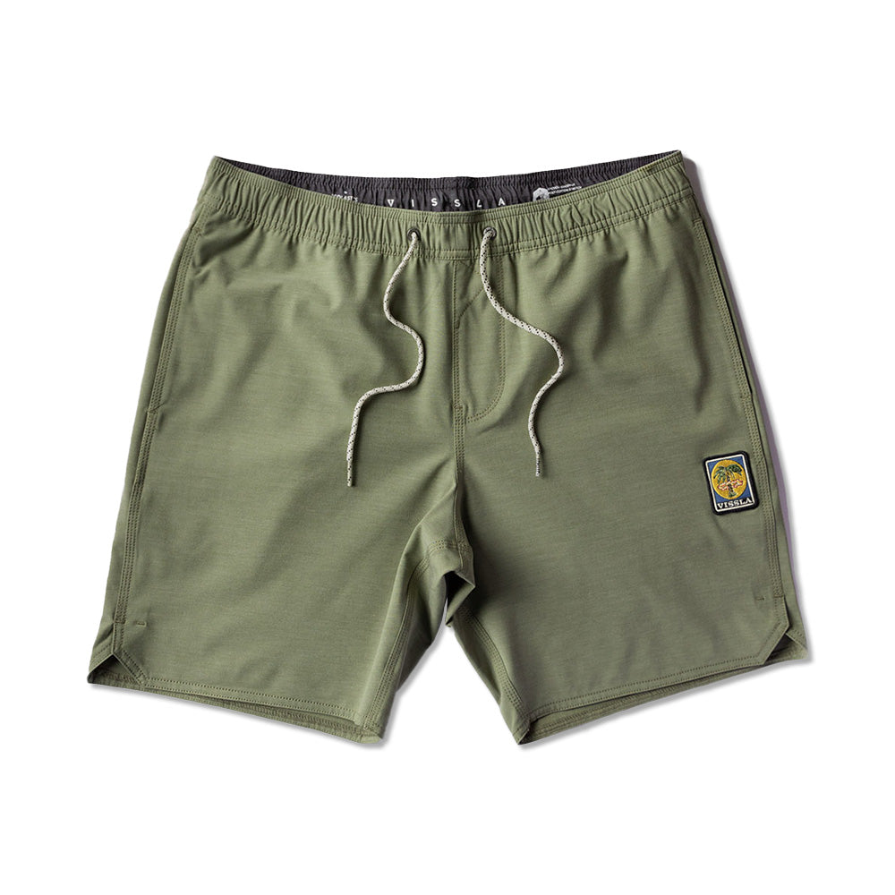 Shorts Vissla 17,5" Solid Sets Verde