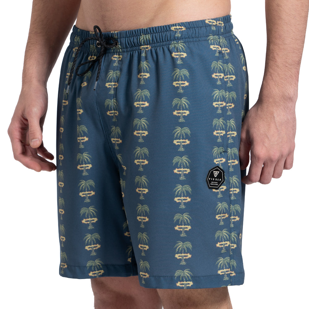 Shorts Elástico 17,5 Grafite Vissla Atomic Palms
