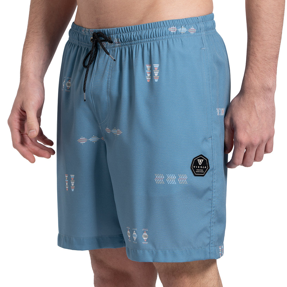 Shorts 17,5 Azul Vissla Shoreline