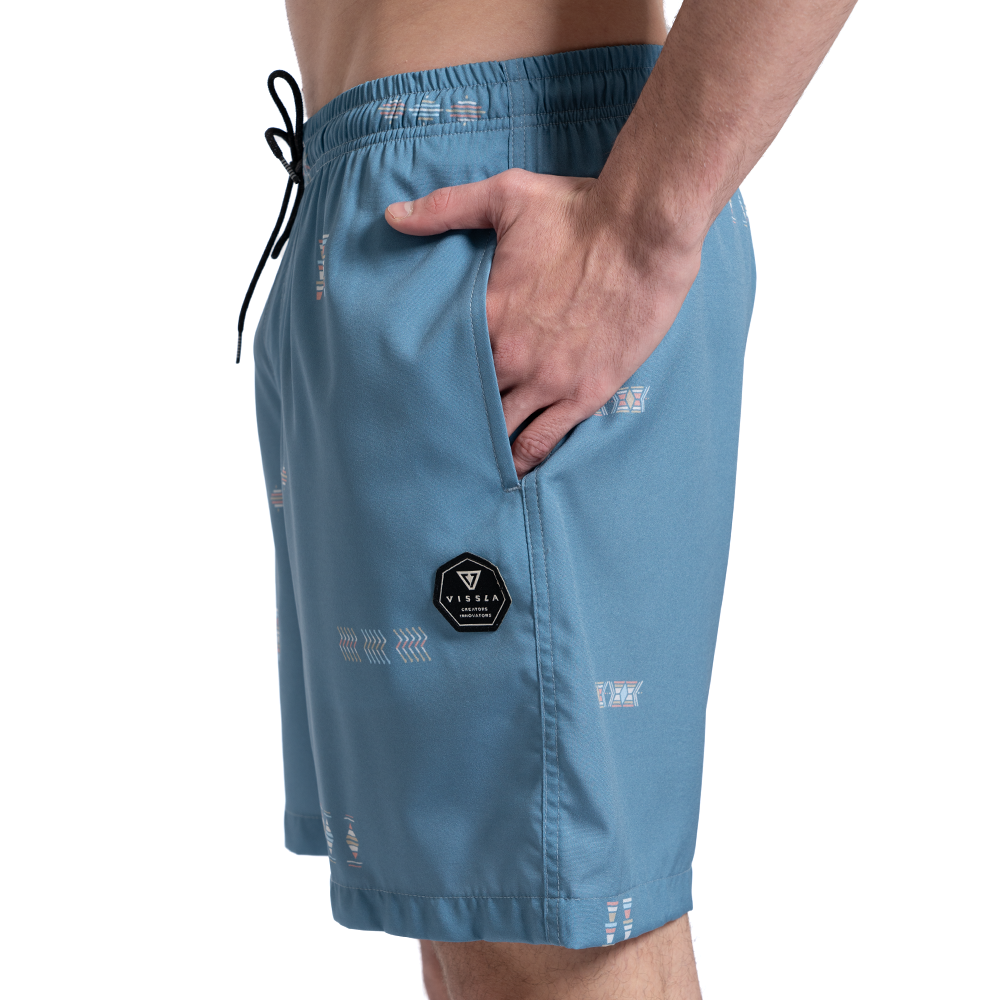 Shorts 17,5 Azul Vissla Shoreline