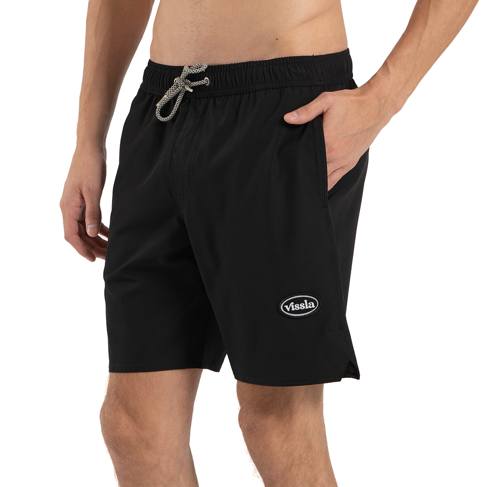 Shorts Elástico Vissla No See Preto 18"