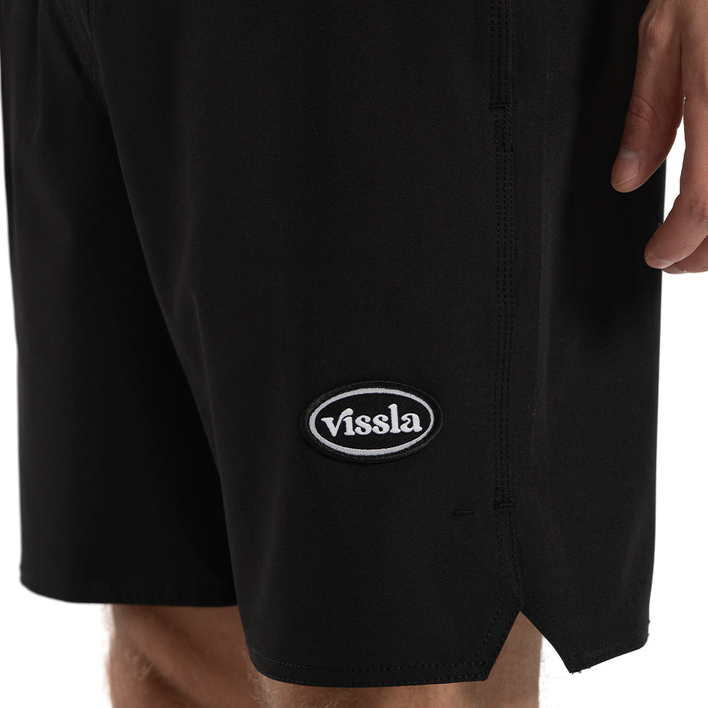 Shorts Elástico Vissla No See Preto 18"