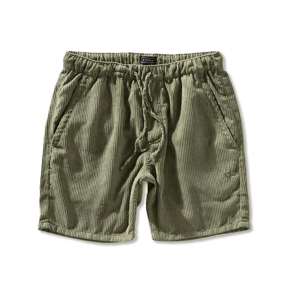 Shorts Elástico Vissla No See Cord Verde 18"