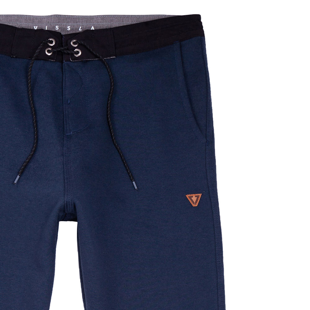 Calça Moletom Vissla Sofa Surfer Roamer Dark Denim