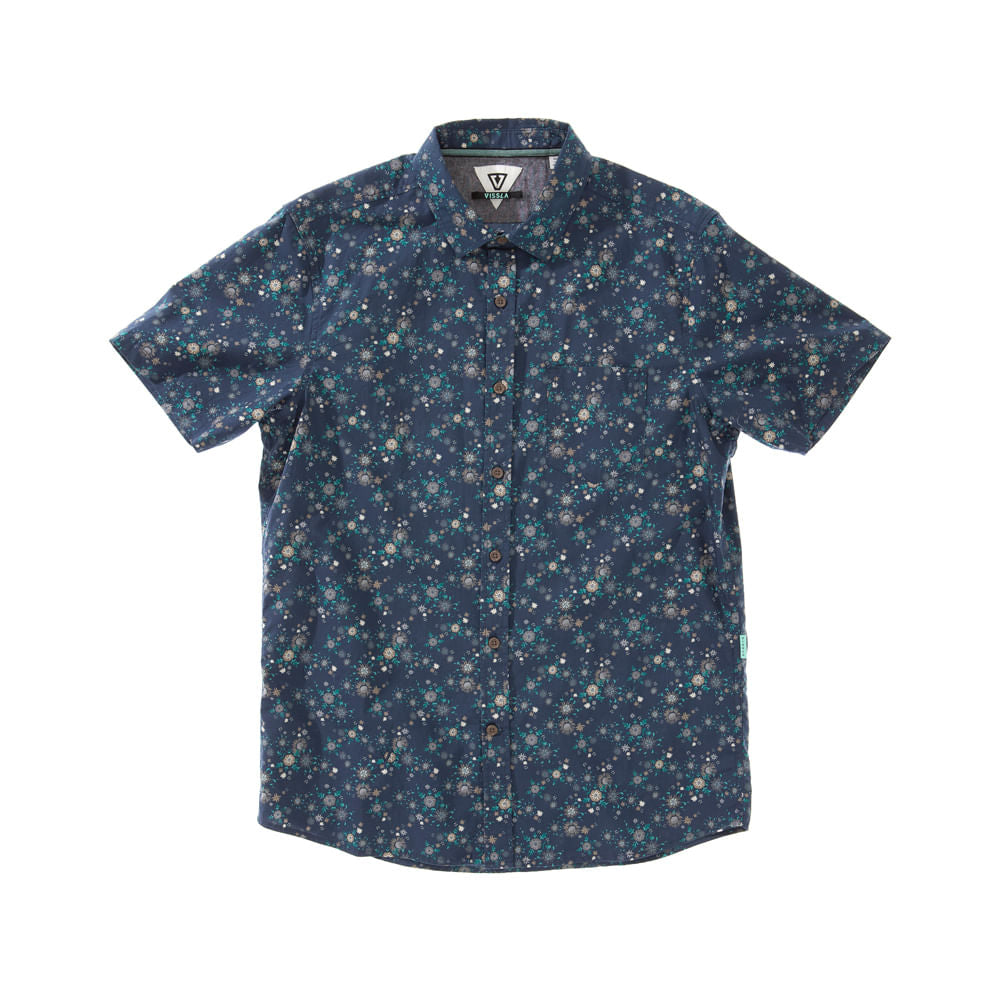 Camisa Vissla Barrier Eco Azul Marinho