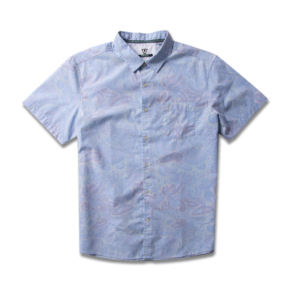 Camisa Vissla Hazy Paisley Eco Heritage Blue