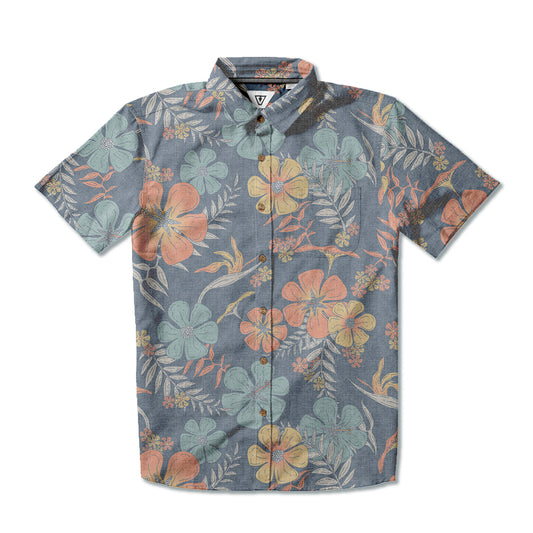 Camisa Vissla Garden Isle Azul