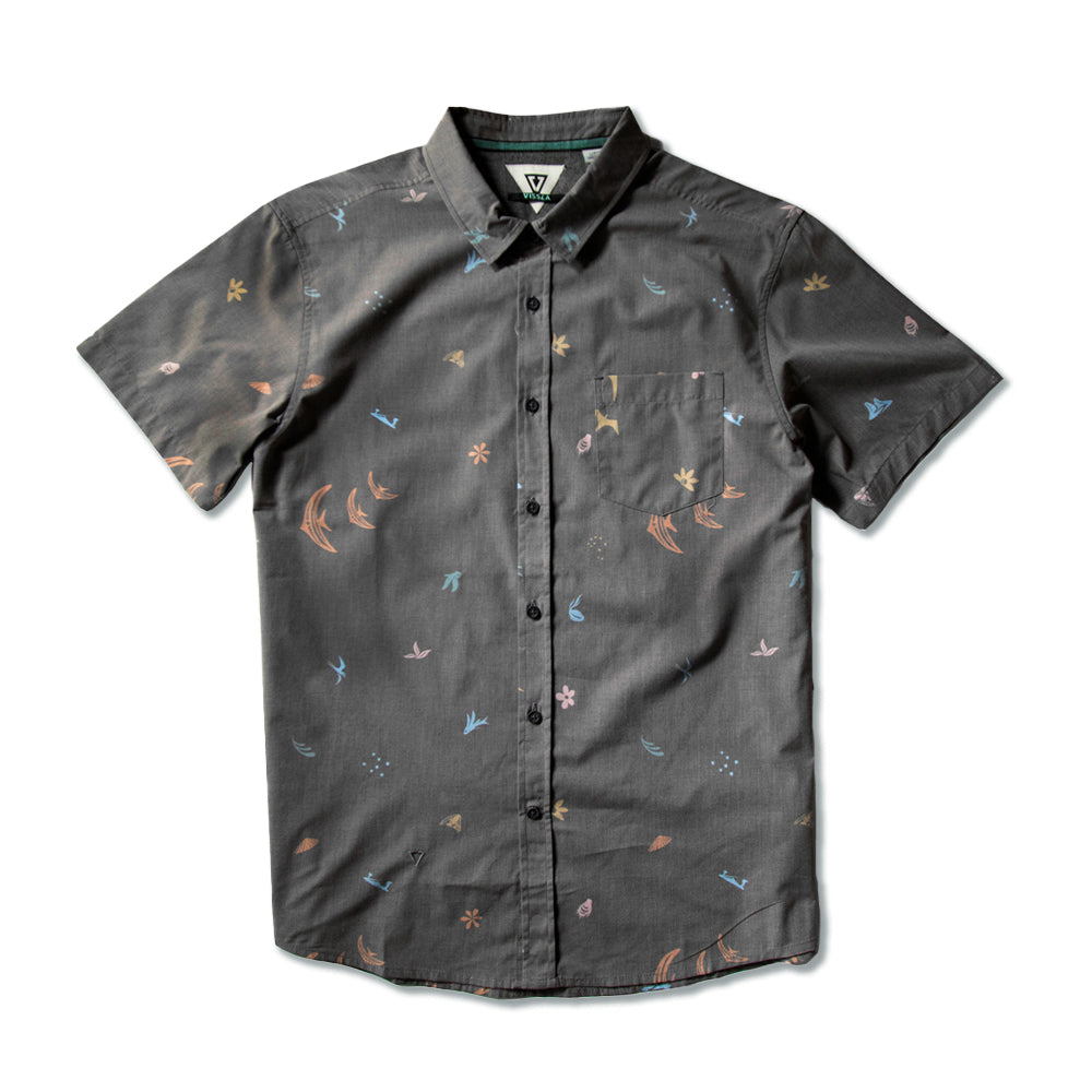 Camisa Vissla Miyashiro Island Chumbo