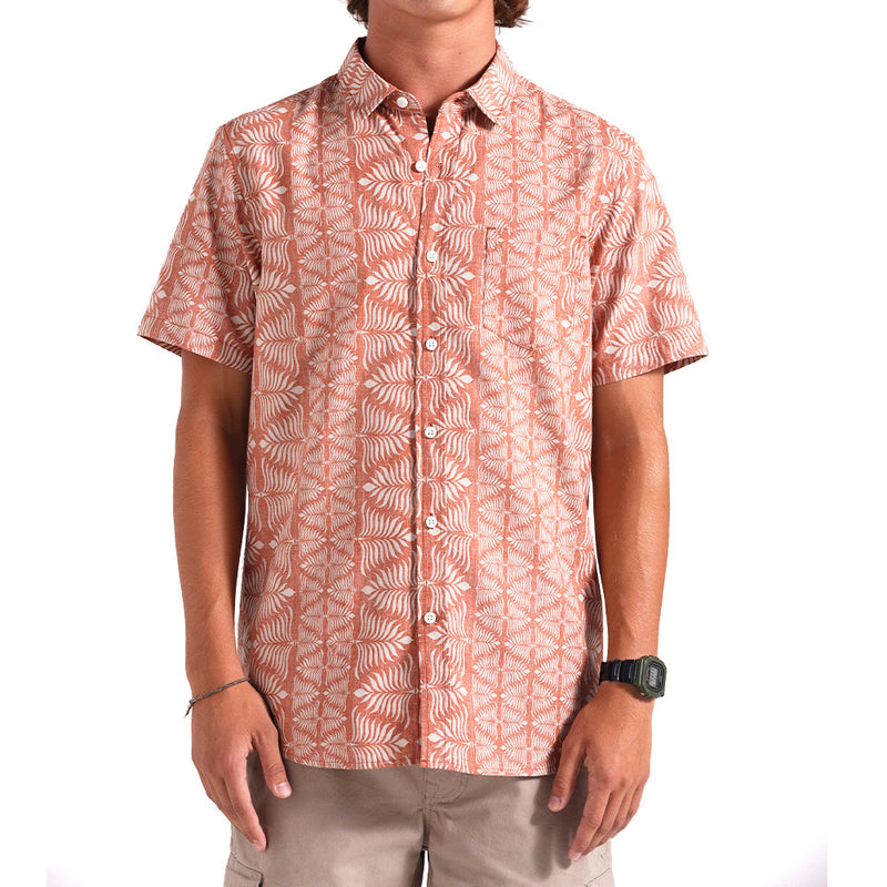 Camisa Vissla Island Impressions Eco Terracota