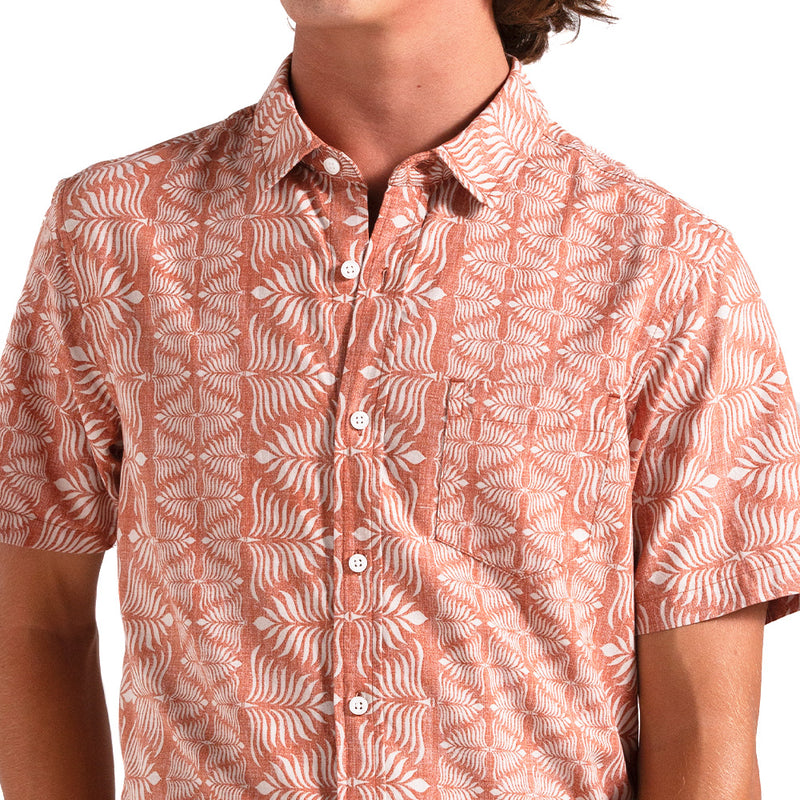 Camisa Vissla Island Impressions Eco Terracota