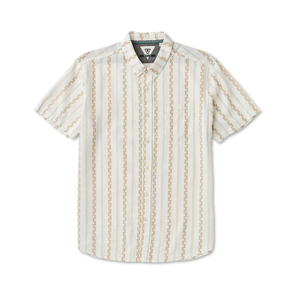 Camisa Manga Curta Vissla Four Doors Vintage White