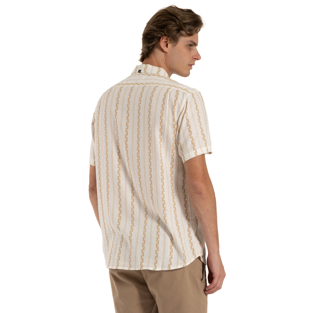 Camisa Manga Curta Vissla Four Doors Vintage White