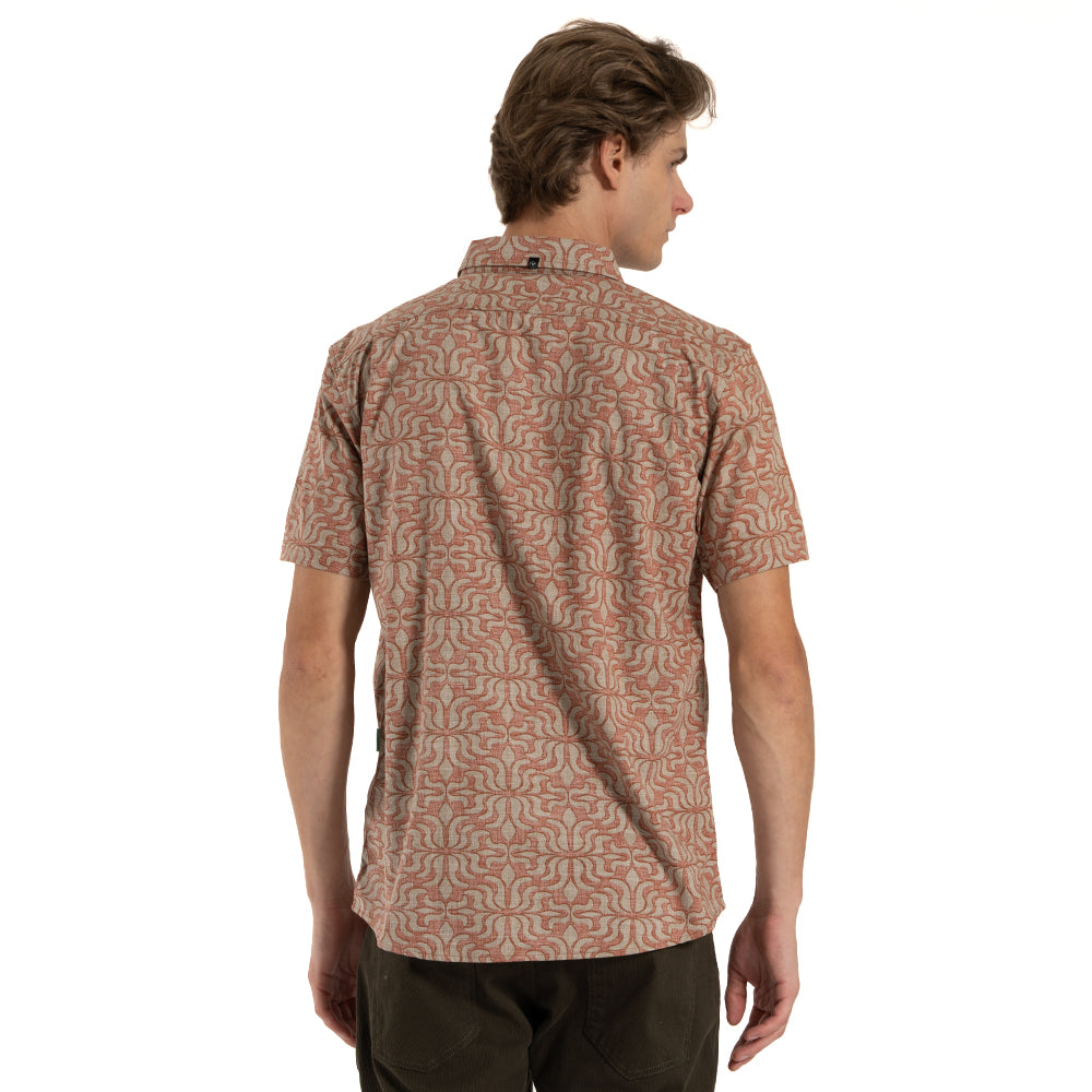 Camisa Manga Curta Vissla Zanzibar Eco Chilli