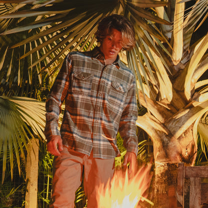 Camisa Flanela Vissla Central Coast Eco Verde