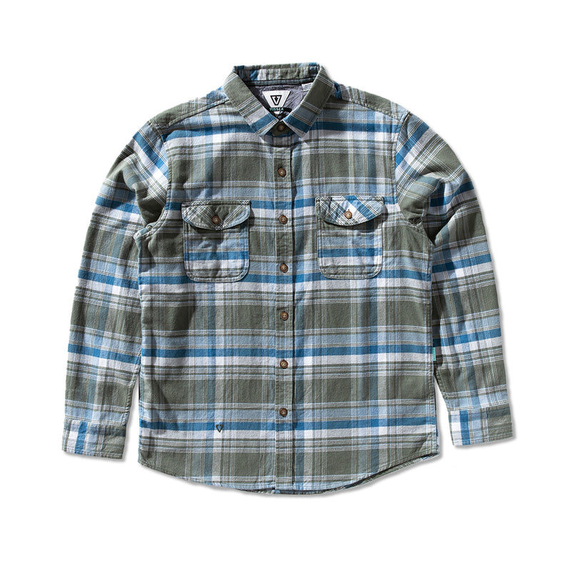 Camisa Flanela Vissla Central Coast Eco Verde