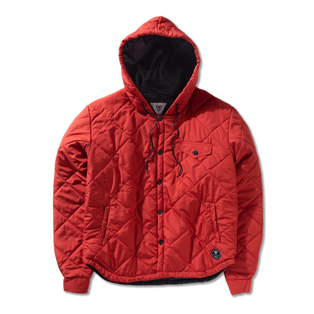 Jaqueta Vissla Forrada Cronkite Hooded Terracota
