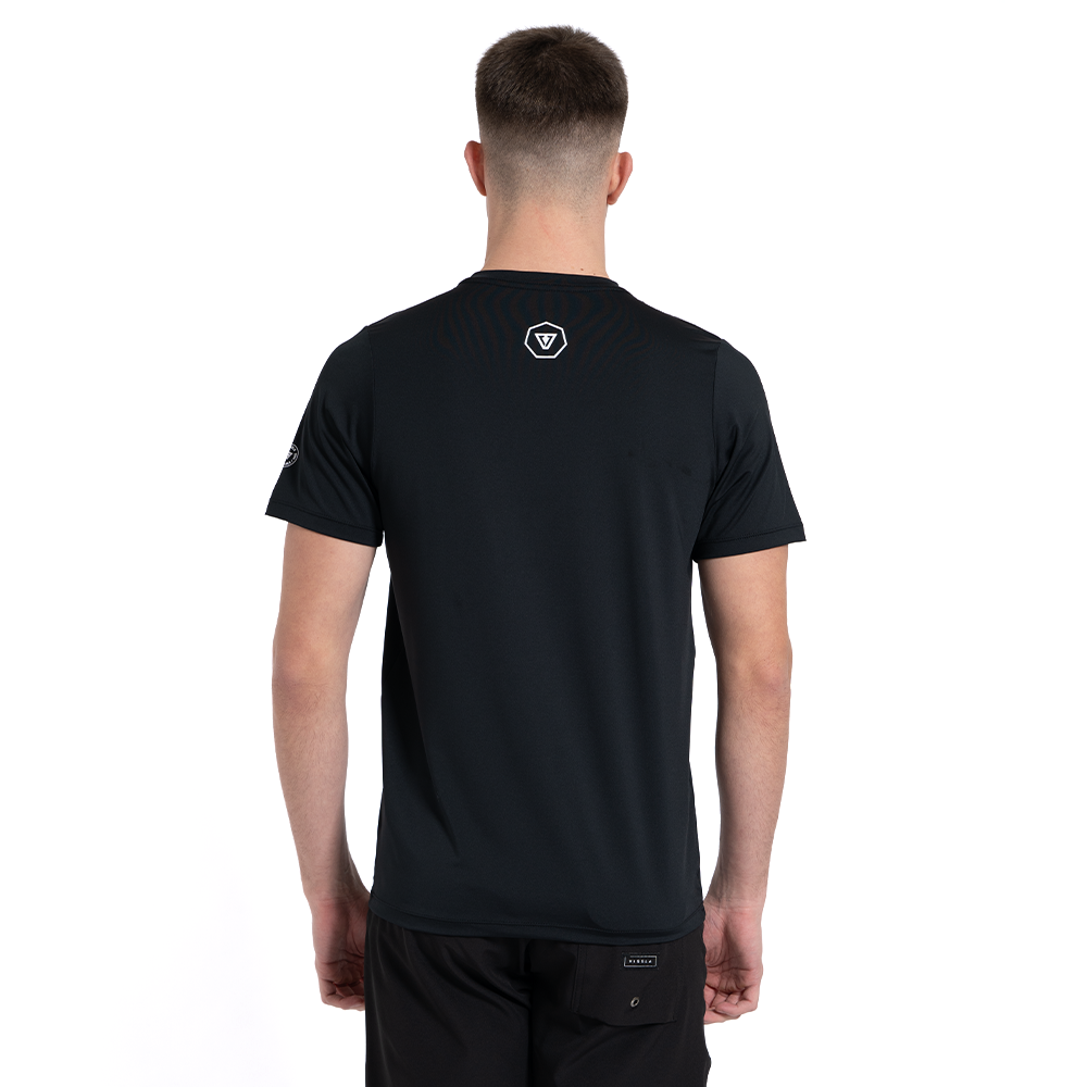 Camiseta Surf Manga Curta Preta Vissla Foundation