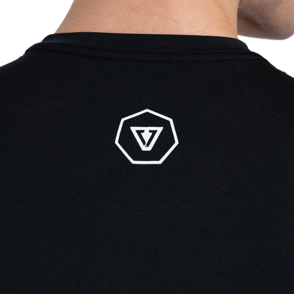 Camiseta Surf Manga Curta Preta Vissla Foundation