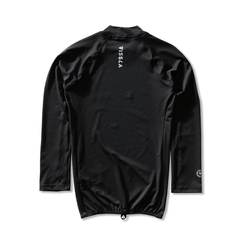 Camiseta Surf Manga Longa Preta Vissla All Times