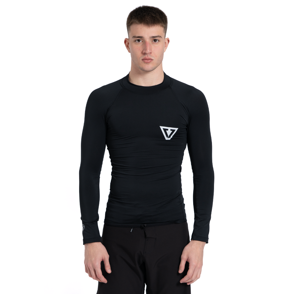Camiseta Surf Manga Longa Preta Vissla All Times