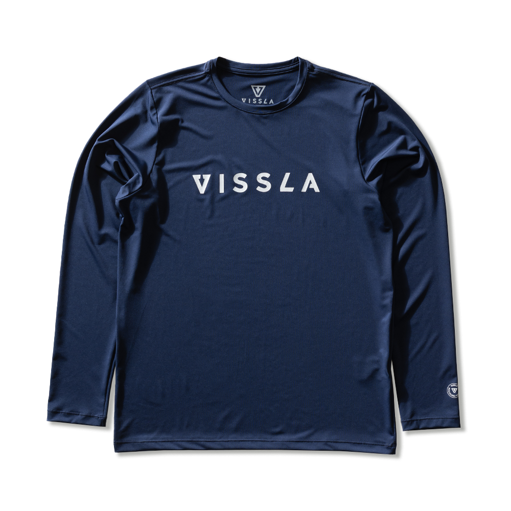 Camiseta Surf Manga Longa Azul Marinho Vissla The Trip