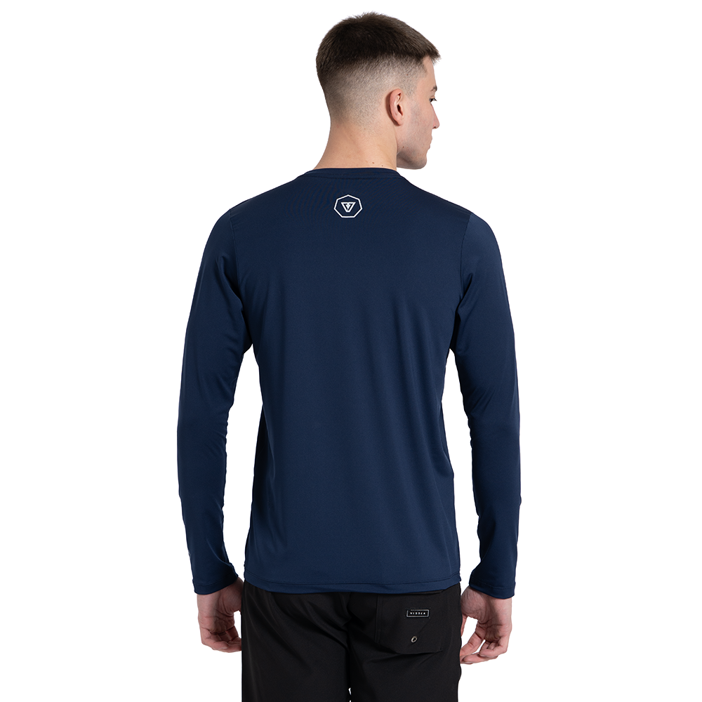 Camiseta Surf Manga Longa Azul Marinho Vissla The Trip