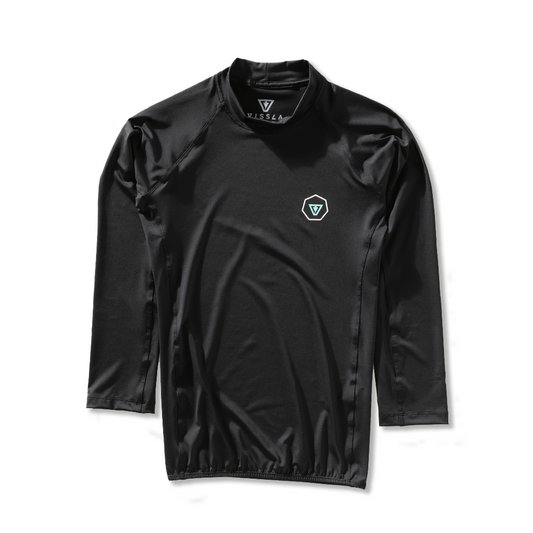 Camiseta Surf Vissla All Times Preta Manga Longa UV 50+