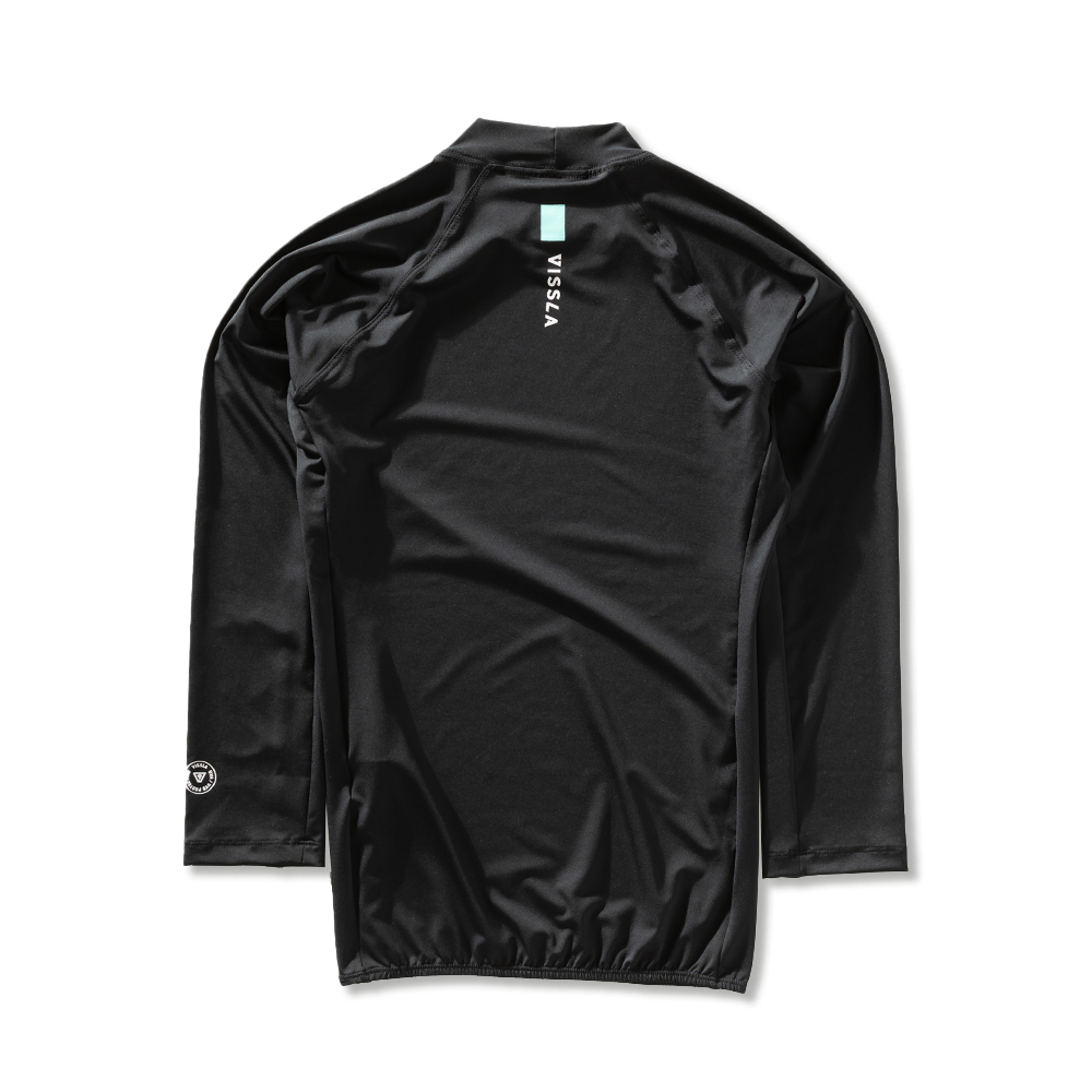 Camiseta Surf Vissla All Times Preta Manga Longa UV 50+