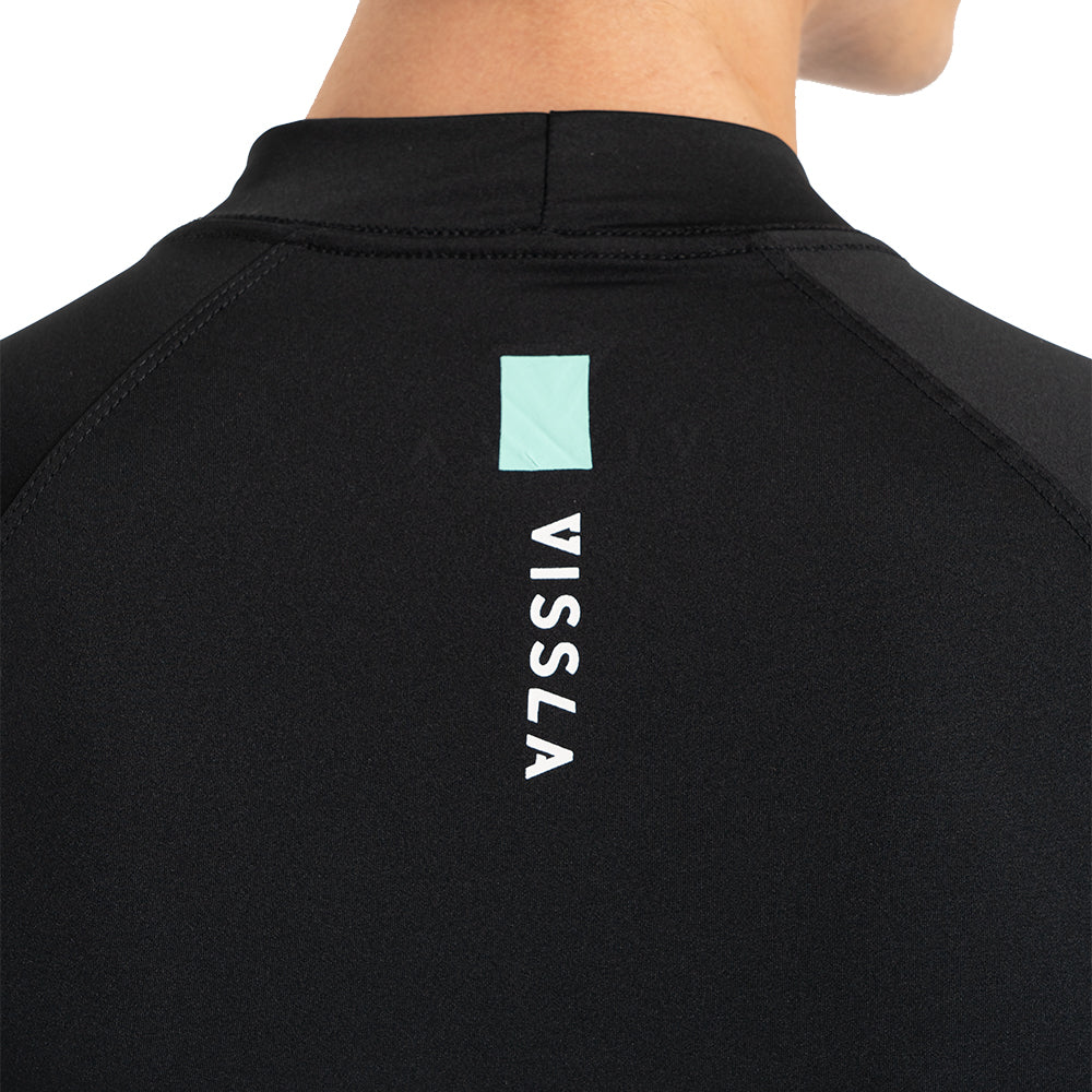 Camiseta Surf Vissla All Times Preta Manga Longa UV 50+