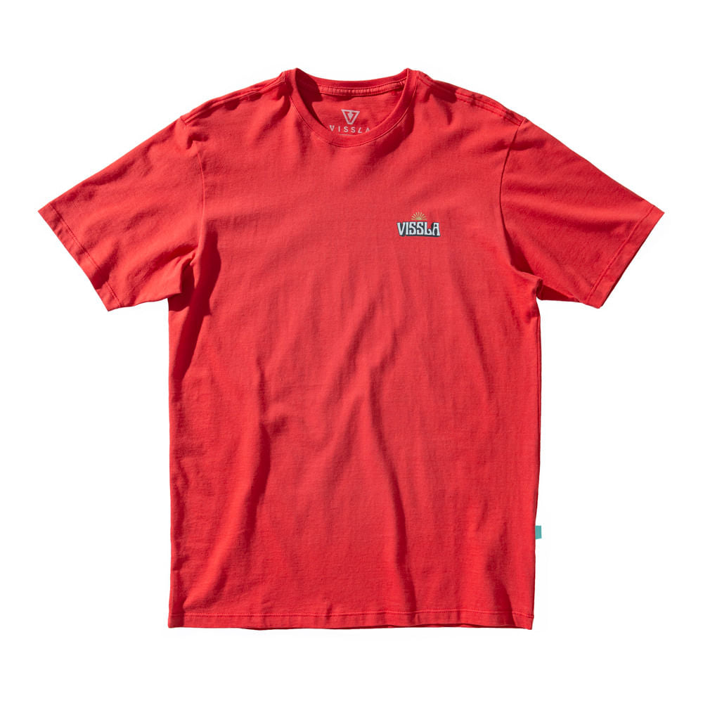 Camiseta Vissla Coast To Coast Vermelha