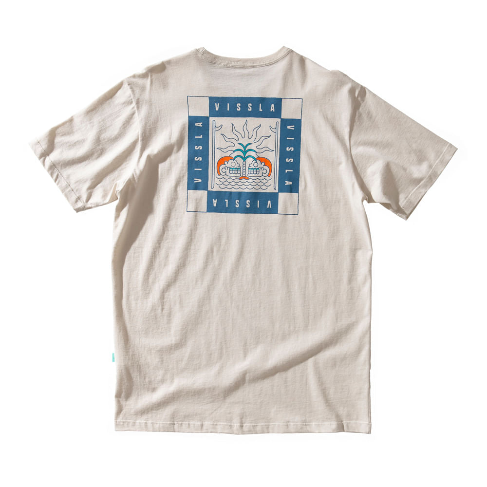 Camiseta Vissla Shaman Off White