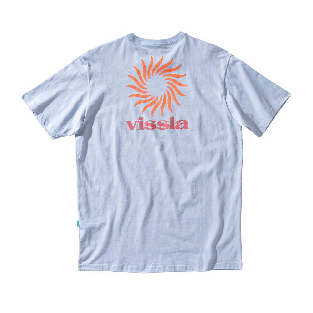 Camiseta Vissla Pin Wheel Azul Claro
