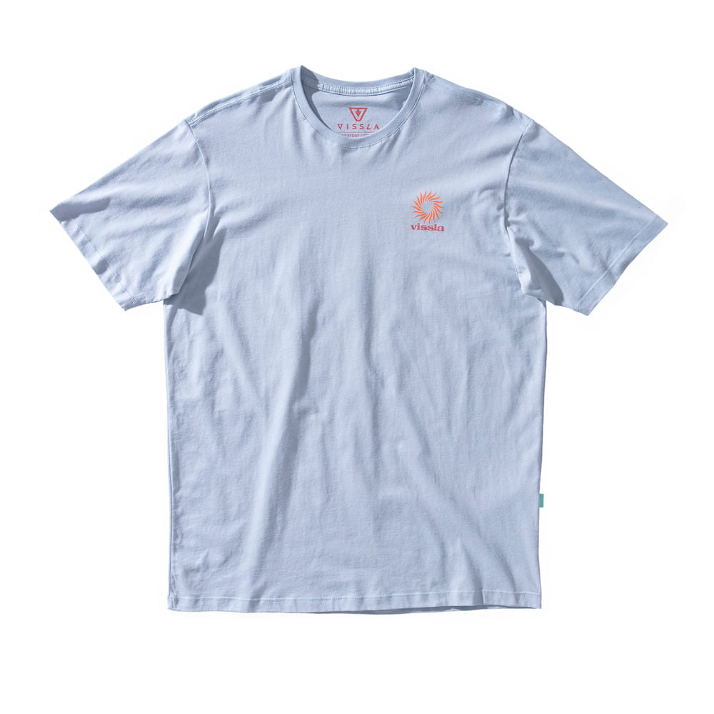 Camiseta Vissla Pin Wheel Azul Claro