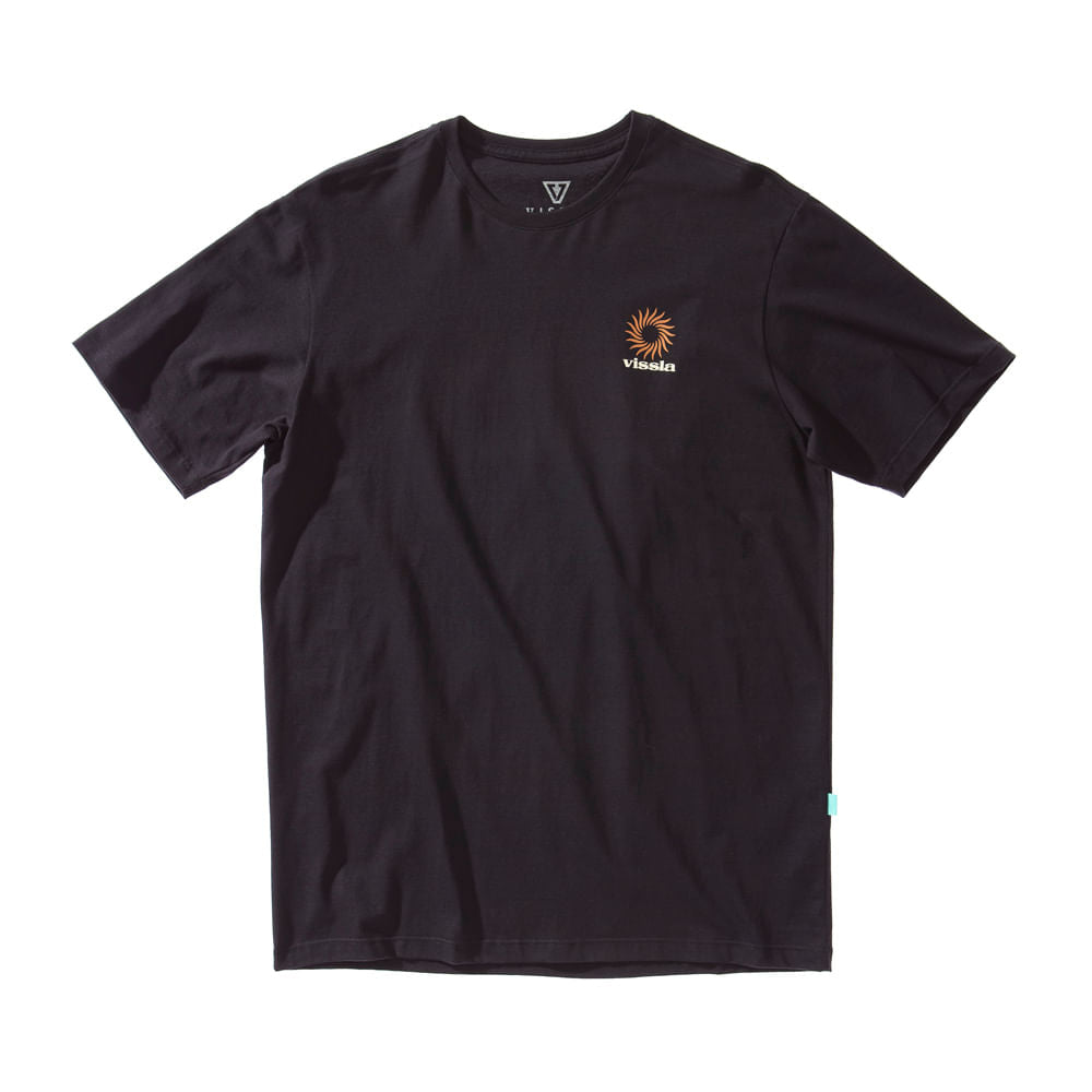 Camiseta Vissla Pin Wheel Preta