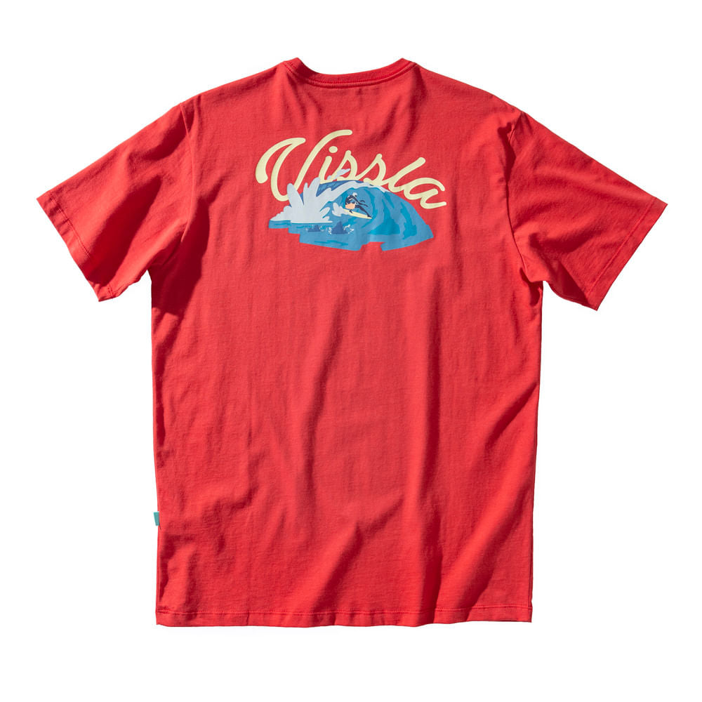 Camiseta Vissla Radical Vermelha