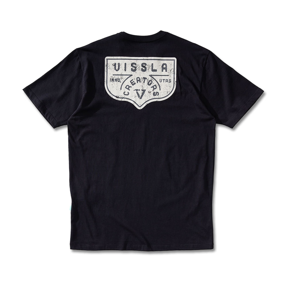 Camiseta Vissla Ycre Crest Preta