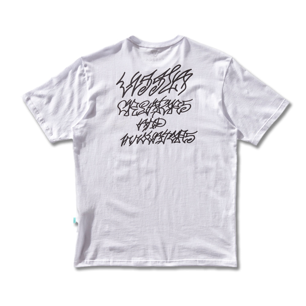 Camiseta Vissla Woodside Overspray Branca