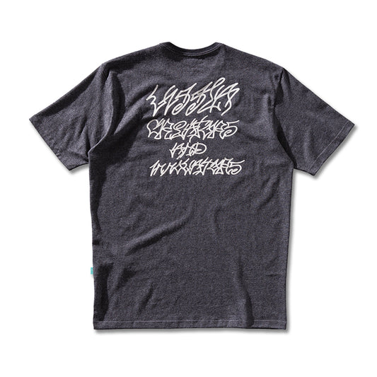 Camiseta Vissla Woodside Overspray Preta