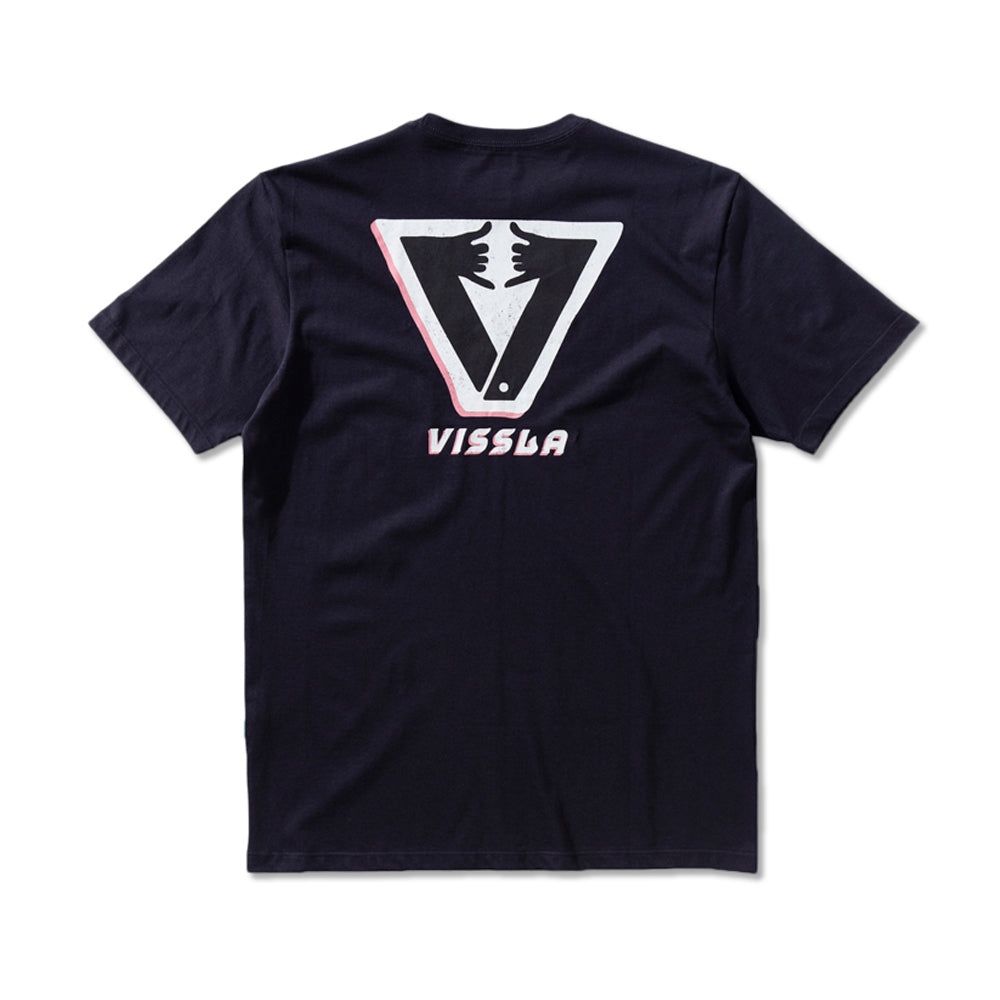 Camiseta Vissla Amigo Shaka Preto