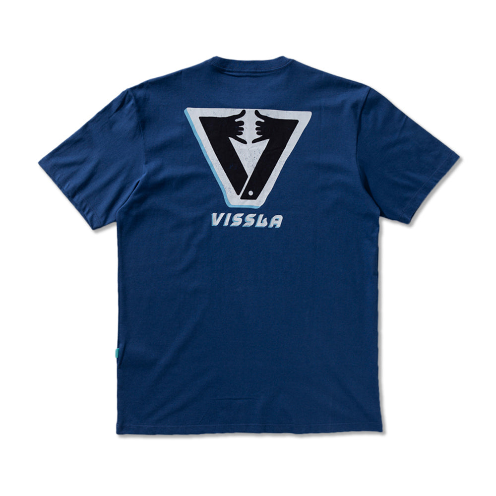 Camiseta Vissla Amigo Shaka Marinho