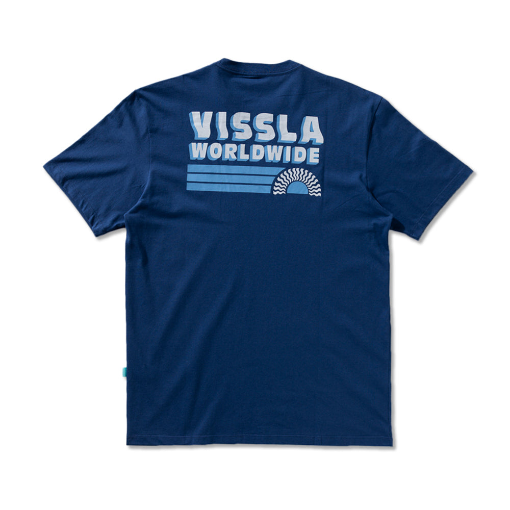 Camiseta Vissla Speed Wobble Marinho