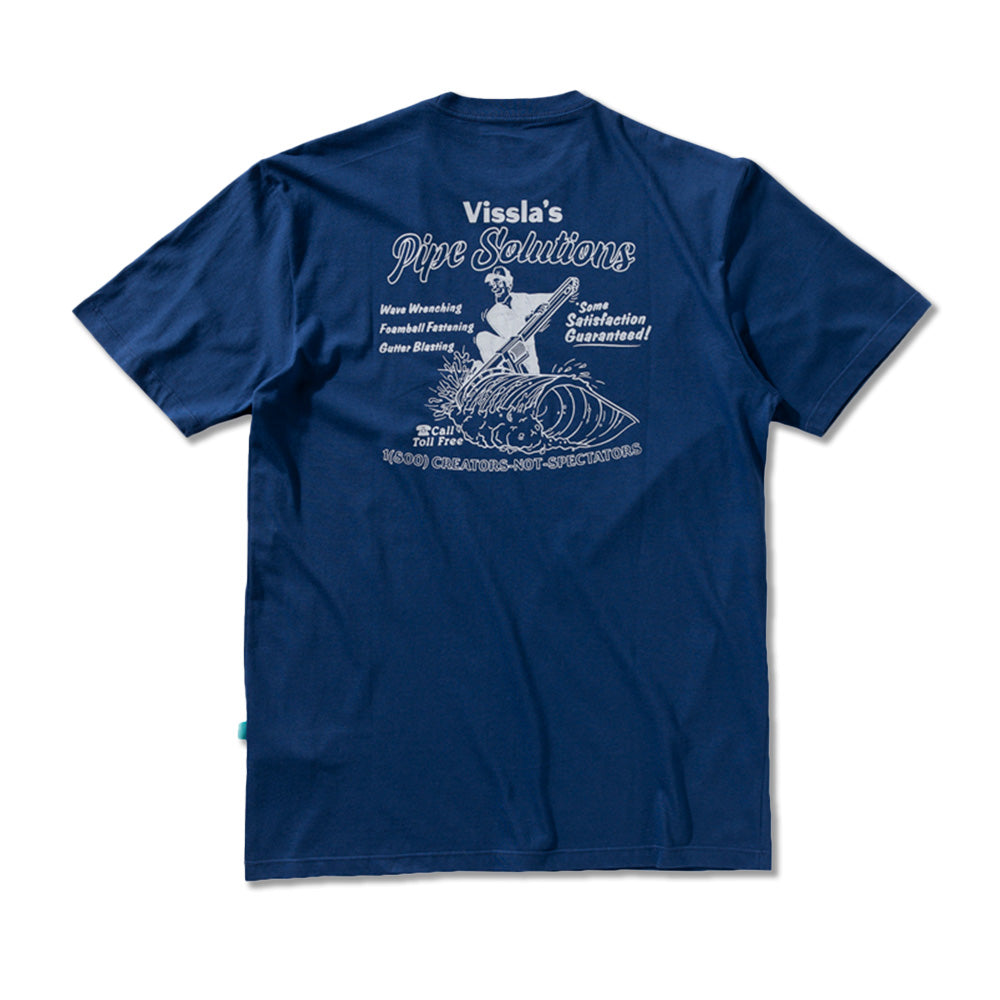 Camiseta Vissla Pipe Solutions Marinho