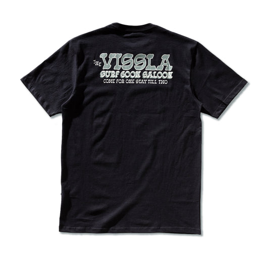 Camiseta Vissla Surf Goon Saloon Preto