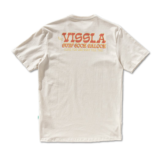 Camiseta Vissla Surf Goon Saloon Off White