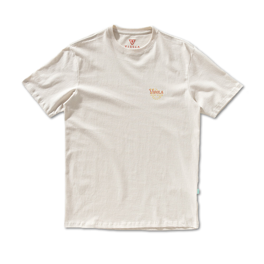 Camiseta Vissla Surf Goon Saloon Off White