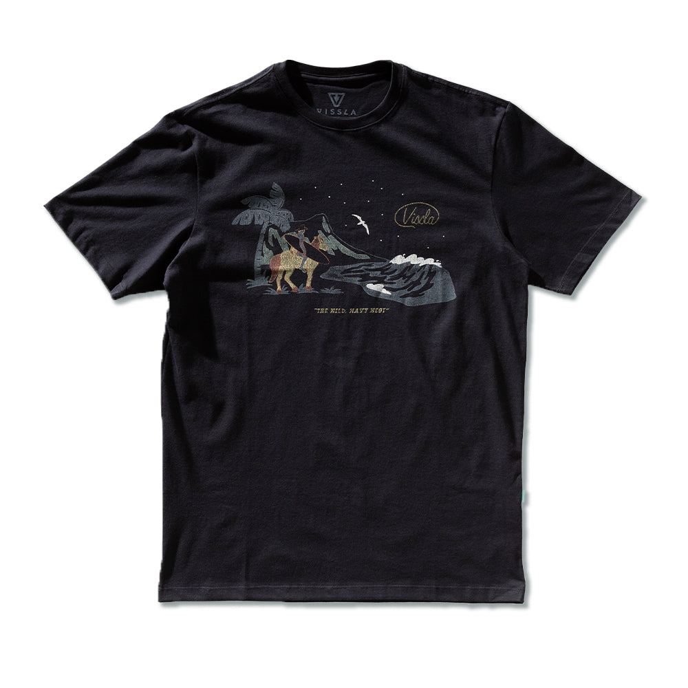 Camiseta Vissla Wavy West Preto