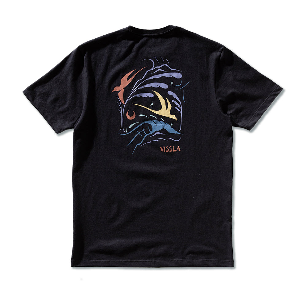 Camiseta Vissla Miyashiro Swell Seekers Preto