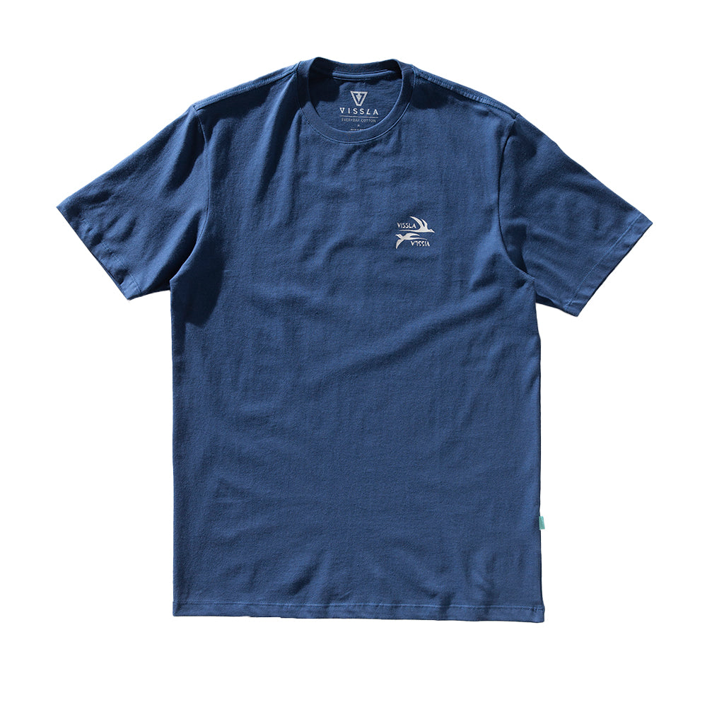 Camiseta Vissla Miyashiro Swell Seekers Azul Escuro